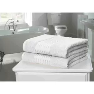 image of Rapport Home Furnishings Windsor 500gsm Towel Bale - 2 Piece - White