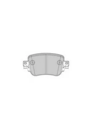 Image of Ferodo FDB4485 Brake Pad Set Rear Axle Premier Car