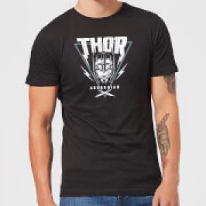 Image of Marvel Thor Ragnarok Asgardian Triangle Mens T-Shirt - Black - XXL