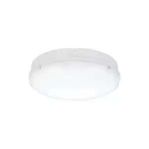 Image of Saxby Forca Cct - Integrated LED Outdoor Emergency Flush Light Gloss White, Opal IP65