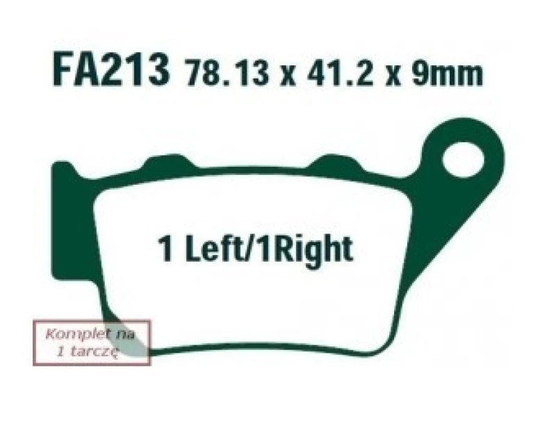 Image of EBC Brakes Brake pad set EBC Brakes FA213HH