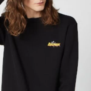 Image of DC Batman Unisex Embroidered Sweatshirt - Black