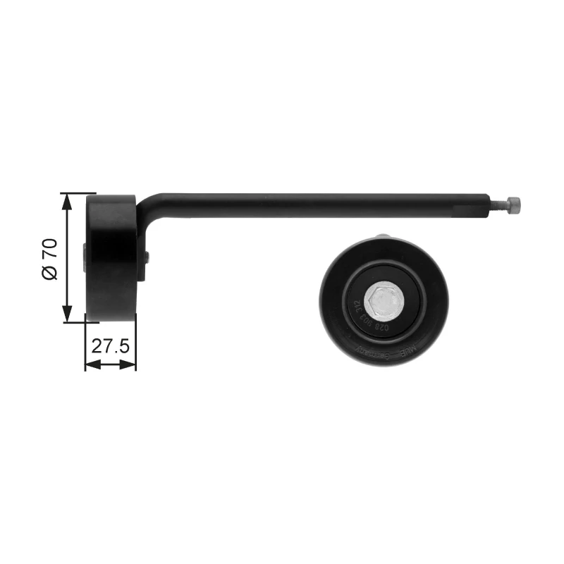Image of GATES Drive belt tensioner GATES T39088