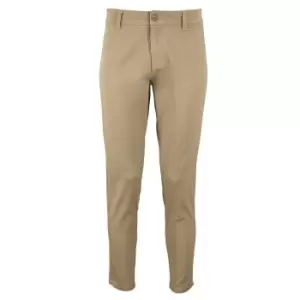 Image of SOLS Womens/Ladies Jules Chino Trousers (12) (Chestnut)