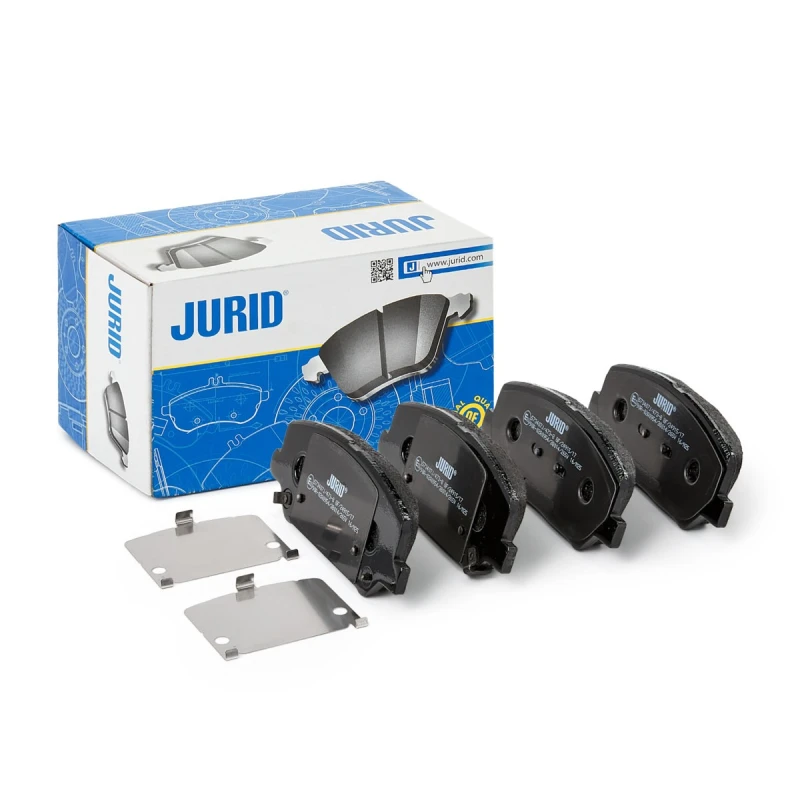 Image of JURID 573407J Brake pad set with acoustic wear warning, without accessories Brake Pad Set,disc brake (402)