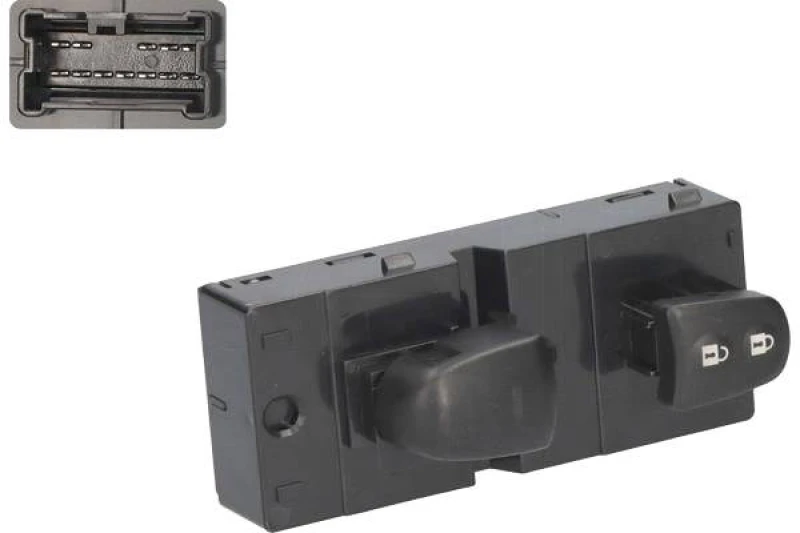 Image of Alfa e-Parts AF00406 Switch, window winder Driver side Plastic Switch,window winder (1761)