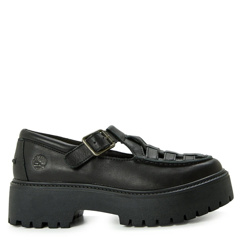 Image of Timberland Womens Buckle Shoe Natural Mary Janes Blk Full Grain female 4.5 (37.5)