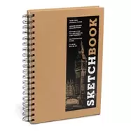 Image of sketchbook basic medium spiral kraft