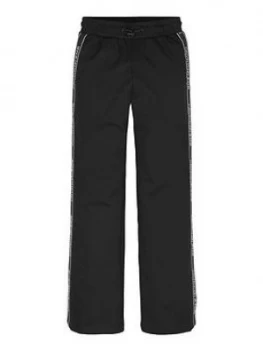 Image of Calvin Klein Jeans Girls Logo Side Tape Pant - Black, Size Age: 8 Years, Women