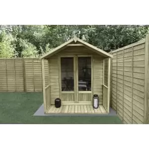 image of Forest Garden Oakley 6 x 6ft Overlap Apex Summerhouse with Assembly