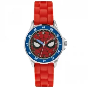 Image of Spiderman Red Silicone Strap Watch