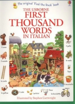 Image of The Usborne First Thousand Words in Italian by Heather Amery Paperback
