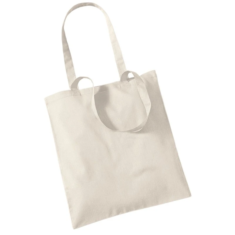 Image of Westford Mill Womens Bag For Life Long Handle Tote Bag in Light Sand Light Sand Female One Size