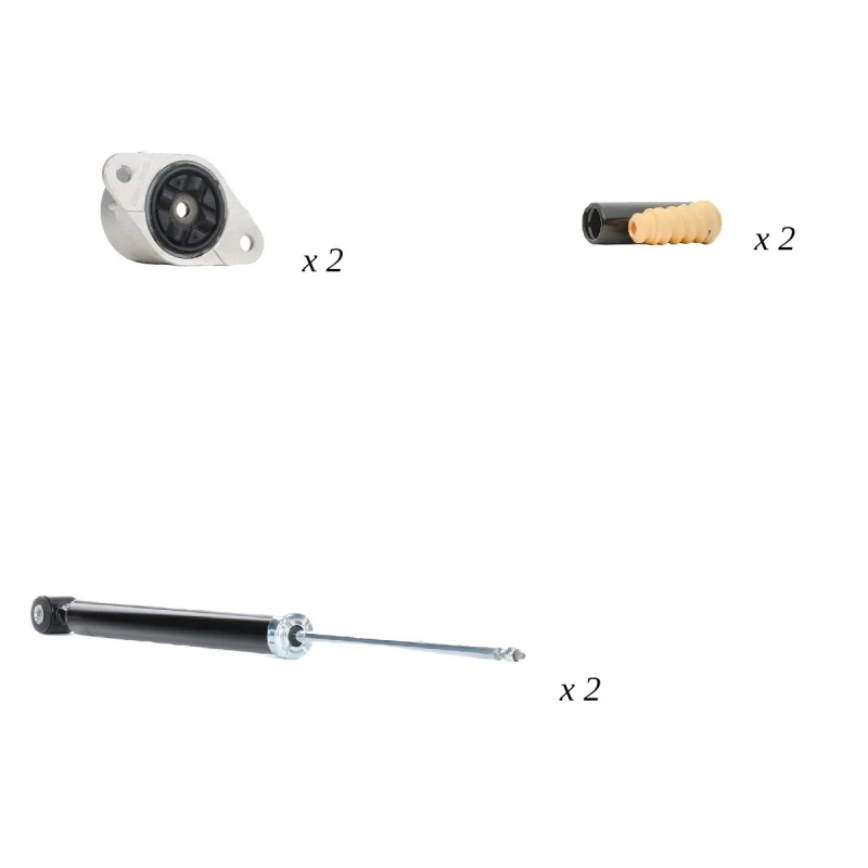 Image of RIDEX 1185S0077 Suspension Kit, shock absorber Suspension Kit,shock absorber (1185)