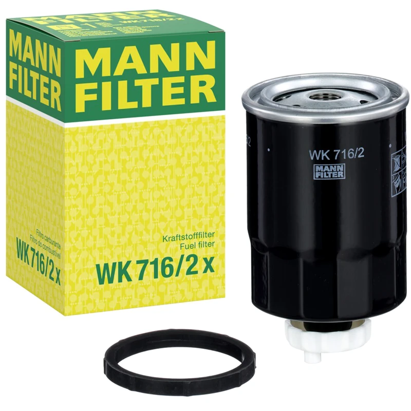 Image of MANN-FILTER WK 716/2 x Fuel Filter with gasket/seal Fuel filter (9)