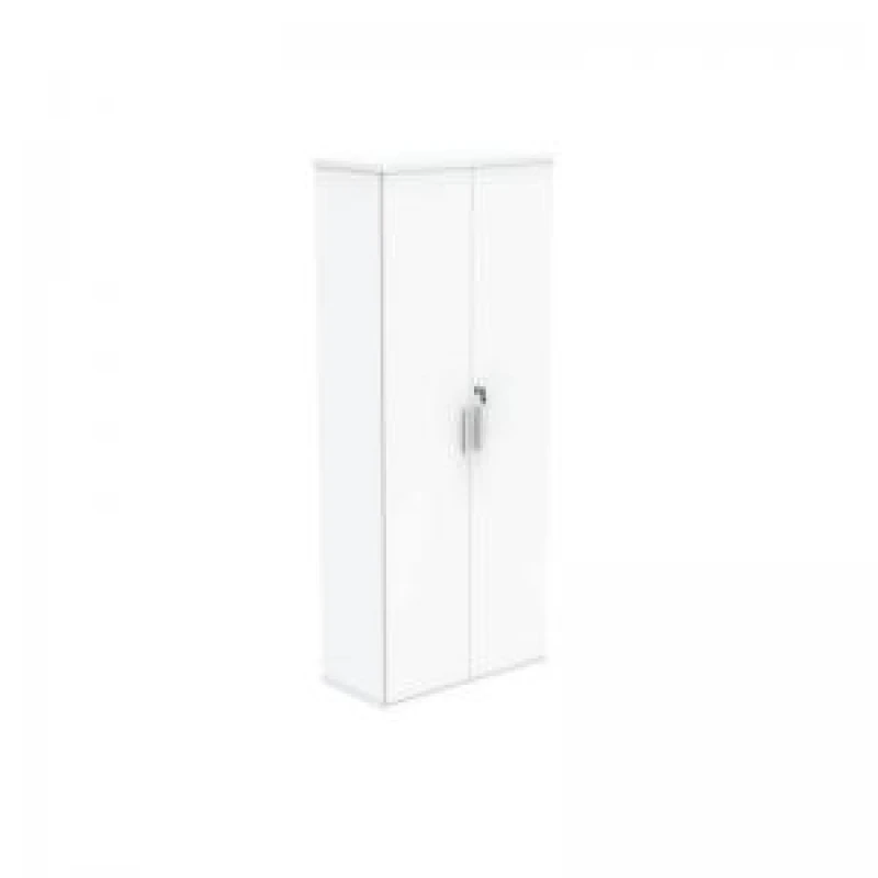 Image of Astin 2 Door Cupboard Lockable 800x400x1980mm Arctic White KF824022