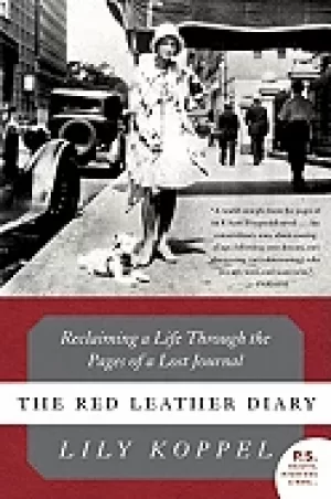Image of red leather diary reclaiming a life through the pages of a lost journal