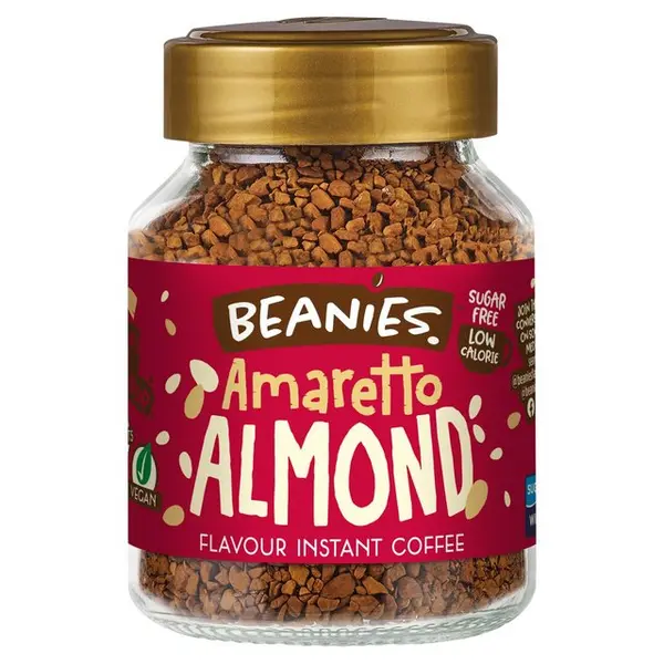 image of Beanies Amaretto Almond Instant Coffee 50g