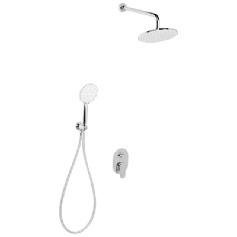Image of Beliani Concealed Shower Set With Rainshower Tinguiririca Silver