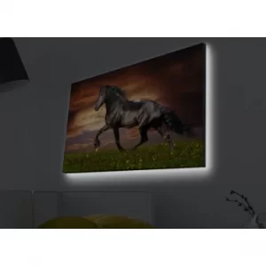 Image of 4570MDACT-027 Multicolor Decorative LED Lighted Canvas Painting