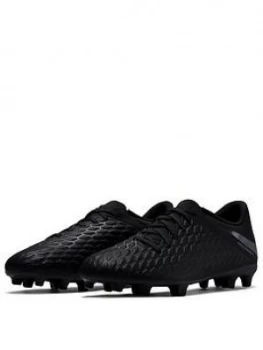 image of Nike Mens Hypervenom Phantom 3 Club Firm ground Football Boot Black Size 11 Men