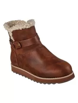 Image of Skechers Keepsakes 2.0 Mid O-ring Wrap Boot - Chocolate Microleather, Brown, Size 4, Women