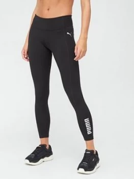 Puma RTG Logo 7/8 Leggings - Black, Size L, Women