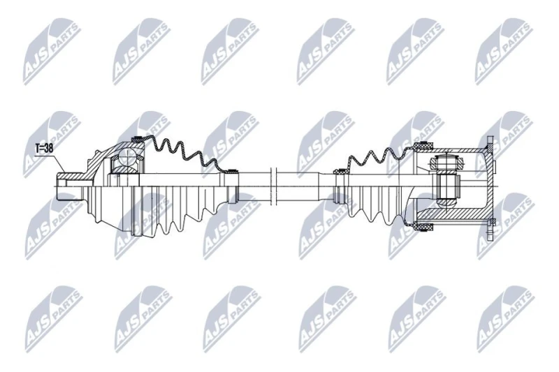 Image of NTY Drive shaft NTY NPW-AU-105
