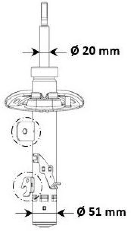 Image of KYB Shock absorber KYB 3338057