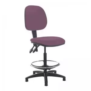 image of Jota draughtsmans chair with no arms - Bridgetown Purple