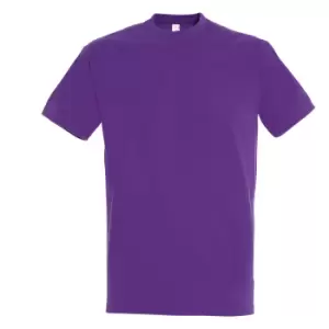 image of SOLS Mens Imperial Heavyweight Short Sleeve T-Shirt (M) (Light Purple)