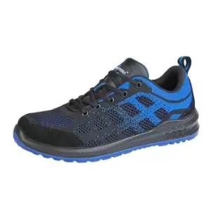 Image of Grafters Mens Knitted Safety Shoes (12 UK) (Black/Navy)