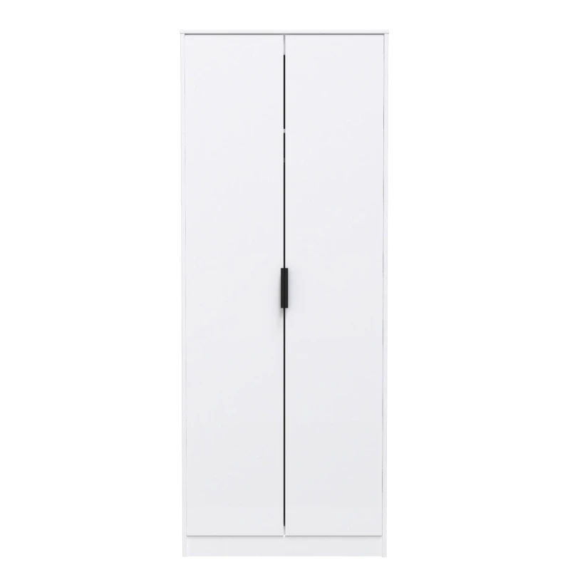 Image of Madrid 2 Door Wardrobe In White Matt (Ready Assembled)
