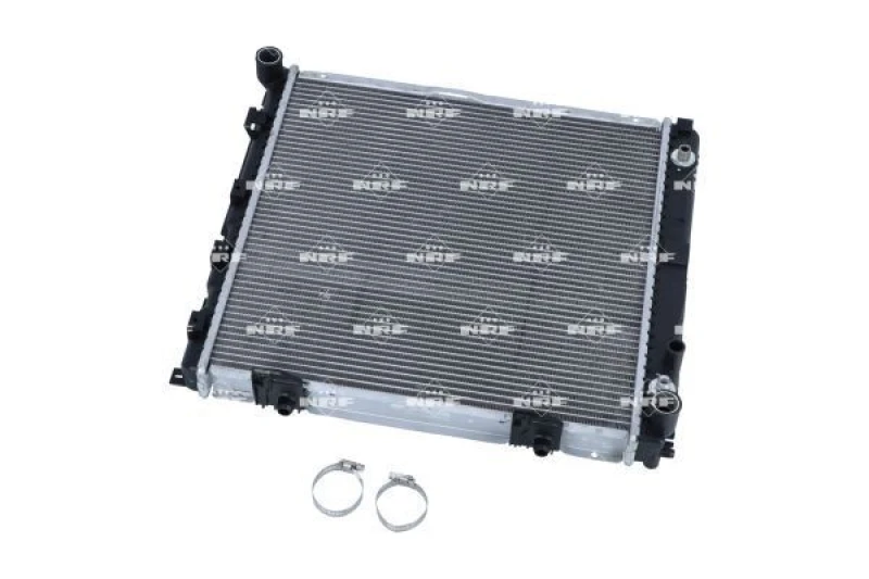 Image of NRF 53872 Engine radiator EASY FIT Brazed cooling fins, Aluminium, with mounting parts Aluminium Radiator,engine cooling (470)