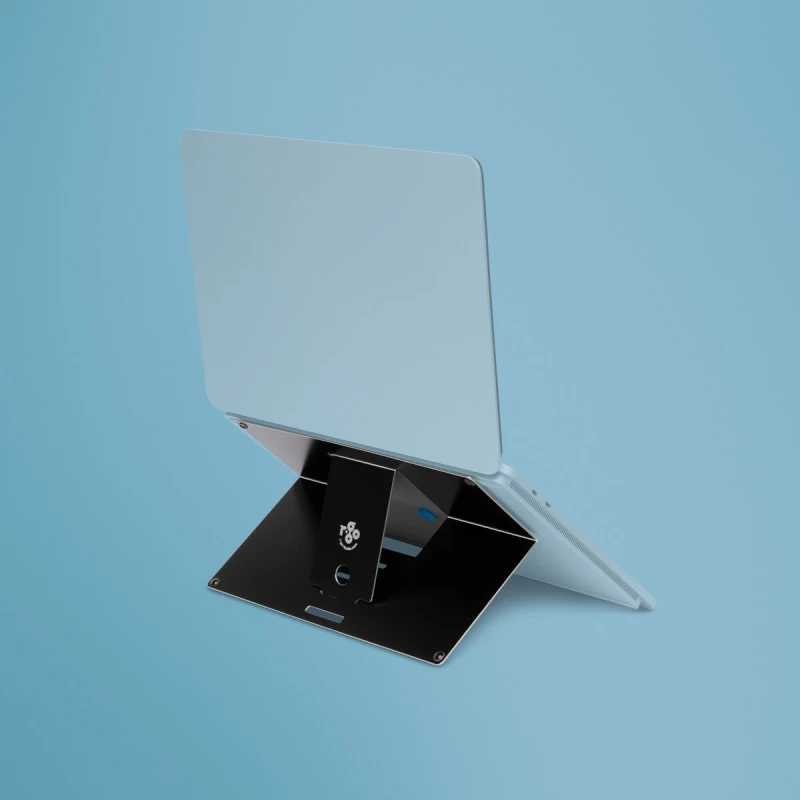 Image of R-Go Tools R-Go Tools Laptop stand R-Go Riser Attachable, adjustable, integrated with your laptop, aluminum, Black RGORIATBL