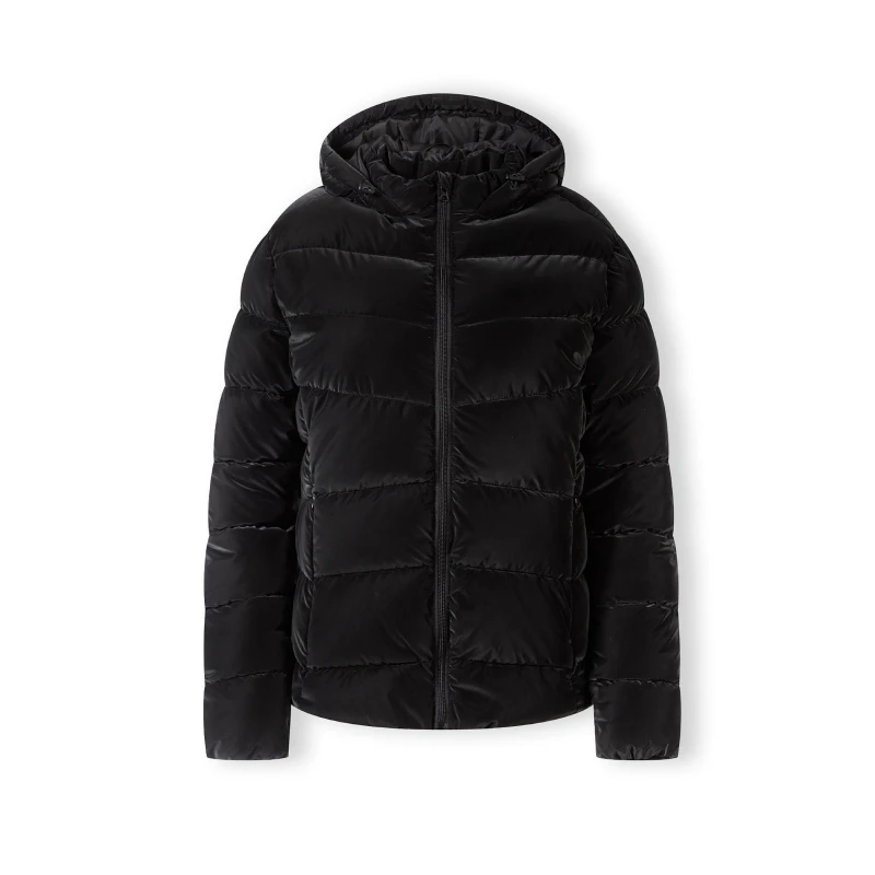 Image of Minoti Women velvet feel padded jacket Black XS-XL Black female 8 (XS)