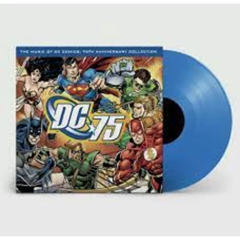 image of Various - The Music Of DC Comics: 75th Anniversary Collection Limited Edition Translucent Blue Vinyl