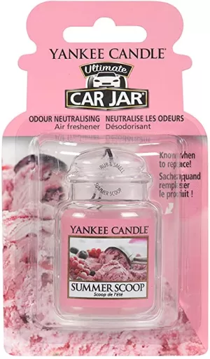 Image of Summer Scoop (Pack Of 10) Yankee Candle Car Jar Air Freshener