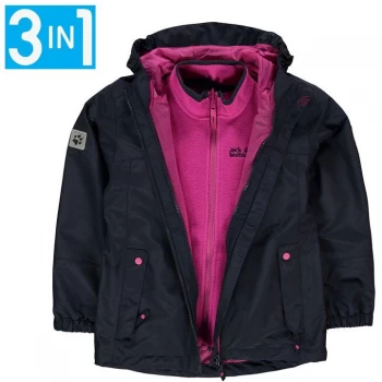 image of Jack Wolfskin Iceland Jacket Junior Girls - midnight blue