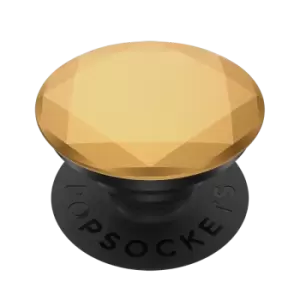 Image of Metallic Diamond Medallion Gold