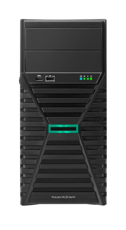Image of HPE ProLiant ML30 Gen 11 Intel Xeon E-2434 3.40GHz 4c 1P 16GB VROC 2.5 SFF 800W Gigabit Ethernet Tower Server P65397-421