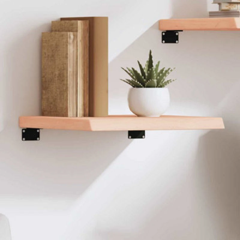 Image of VIDAXL Vidaxl - Wall Shelf 40x40x(2-4) cm Untreated Solid Wood Oak 8720845812317