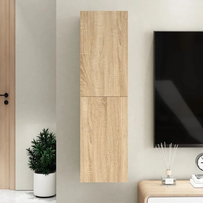 Image of VIDAXL TV Cabinet Sonoma Oak 30.5x30x110cm Engineered Wood Vidaxl 8720286352236