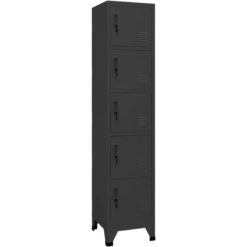 Image of VIDAXL Locker Cabinet Anthracite 38x40x180cm Steel Vidaxl 8720286700976