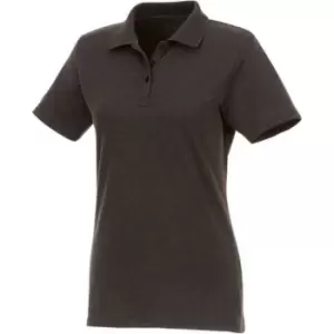 Elevate Womens/Ladies Helios Short Sleeve Polo Shirt (L) (Heather Charcoal)