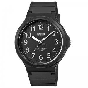 Image of Casio Mens Analogue Watch with Resin Strap MW240-1BVEF