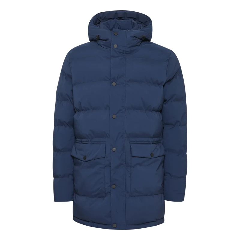Image of Blend Blend's Hooded Puffer with buttons & pockets Bleu Unisex M