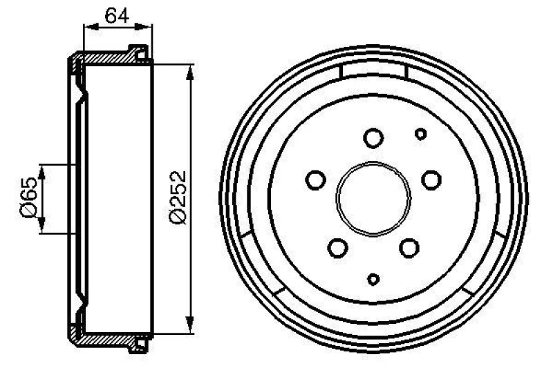 Image of Brake drum Bosch 0 986 477 033