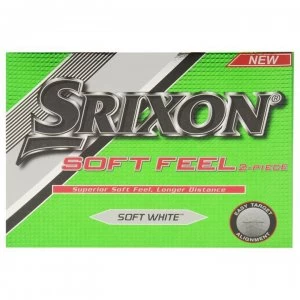 image of Srixon Soft Feel Golf Balls 12 Pack - White