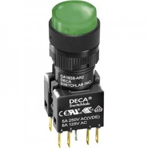 image of DECA ADA16S6 MR1 A2CG Pushbutton 250 V AC 5 A 2 x OffOn IP65 momentary